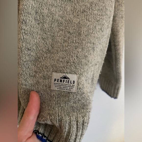 Penfield 100% wool grey sweater. - Picture 2 of 6